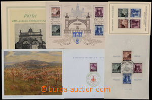 184706 - 1941-42 comp. 5 pcs of commemorative sheets, 3 various Pragu