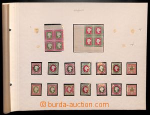 184748 - 1867-1879 [COLLECTIONS]  old collection on 2 sheets, contain