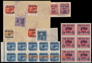 184788 - 1938 RUMBURG  Mi.25, Newspaper stamp 50/5, blk-of-10 with L 
