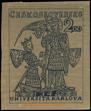 184796 - 1948 návrh známky Pof.471, 600. výročí založení Karlo