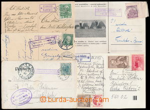 184804 - 1905-45 comp. of 4 postcard with postal agency pmk., 2x Aust