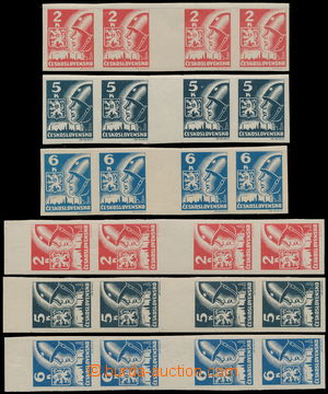184827 -  Pof.354Ms-356Ms + 354Mv-356Mv, 2 Koruna red - 6 Koruna blue