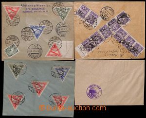184862 - 1926-1935 comp. of 4 Reg letters, from that 3 with airmail i