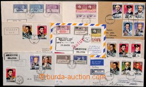 184869 - 1969-1980 ARGENTINE ISL. a HALLEY BAY - 9 dopisů do ČSR, N
