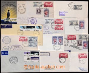 184873 - 1957-1972 10 letters, i.a. FDC SG.1-4, Trans Antarctic Exp; 