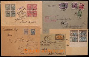 184896 - 1919-1925 set of 4 Reg letters to Czechoslovakia and Austria