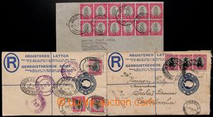184901 - 1930-1935 2 Reg-COB 4P George V. uprated always 3 stamps 1P 