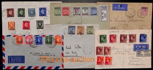 184910 - 1913-1955 BRITISH POST OFF., selection of 5 letters, from th
