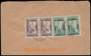 184911 - 1922 BRITSKÁ OKUPACE  dopis do ČSR s 2-páskami SG.2,3 IRA
