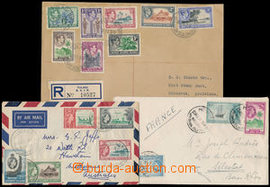 184914 - 1939-1962 Reg letter with SG.60-63, 65-68, George VI. Native