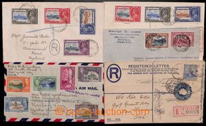 184931 - 1924-1948 sestava 4 dopisů a 1 COB, zasláno do USA, Velké