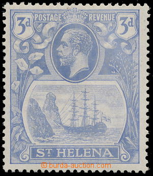 184934 - 1922 SG.101b, Jiří V., Znak 3P s TORN FLAG, natržená vla