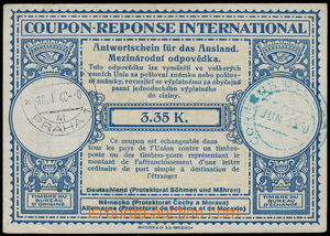 184982 - 1940 CMO2, international reply coupon in both directions Us,
