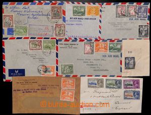 185020 - 1935-1957 comp. of 8 mostly airmail letters to Czechoslovaki
