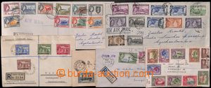 185031 - 1938-1961 6 Reg letters to Czechoslovakia, multiple franking