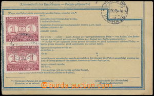 185052 - 1940 parcel dispatch card segment, where fee after/behind tr