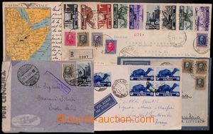 185078 - 1936-1940 5 entires from war period; airmail letter of Bank 
