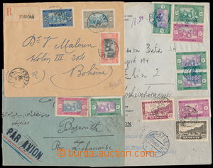 185089 - 1933-1937 set of 4 commercial letters, 1x Reg, 3x airmail, 1