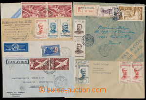 185093 - 1945-1953 French Post, 6 letters with frankings France Libre
