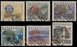 185116 - 1931 Mi.518-523, Rotary; kompletní razítkovaná série, ka