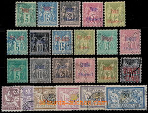 185133 - 1893-1910 selection of 23 stamps from French colonies: Vathy
