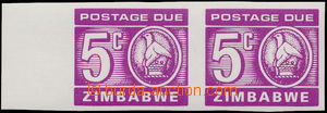185141 - 1980 Mi.18, Doplatní 5C, NEZOUBKOVANÁ vodorovná 2-páska 