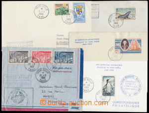 185148 - 1958-1960 Mi.10-13, 17, 21-23, 4 letters and 1 p.postcard; i