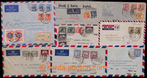 185152 - 1937-1958 comp. of 8 Reg and airmail letters to Czechoslovak
