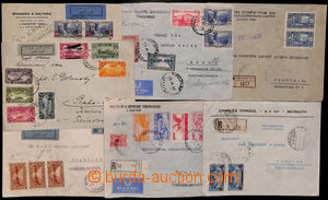 185156 - 1929-1947 comp. of 7 Reg or airmail letters, all from Beirut