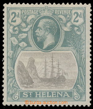 185163 - 1922 SG.100b, Jiří V. 2P Znak kolonie šedá / břidlicov