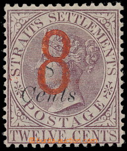 185164 - 1884 SG.80, Victoria 8 CENTS / 12C dull purple with other pr