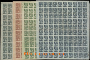185202 - 1944 Mi.610-613, complete sheets of 100 Postal saving bank 4