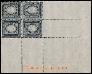 185214 - 1989-1904 Mi.55X, Znak 3,50Rbl, rohový 4-blok s celým okra