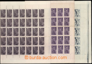 185218 - 1967 Mi.776-778, complete sheets, issue of 3 values 10Ch; pe