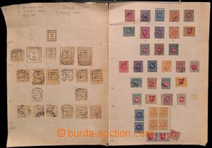 185232 - 1919-1940 [COLLECTIONS] collection on 14 old sheets, i.a. ma