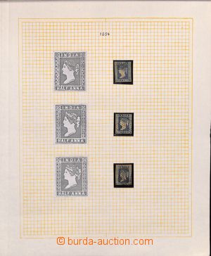 185233 - 1854-1935 [COLLECTIONS]  very good collection on old sheets,