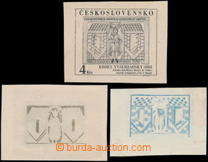 185240 - 1984 Pof.2675, Art 4Kčs, comp. 3 pcs of plate proofs, from 