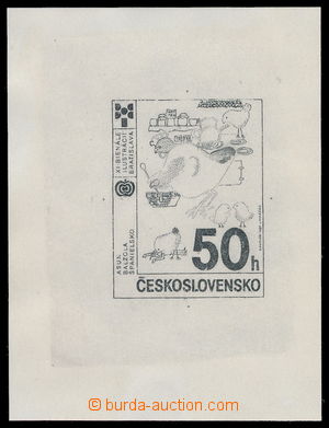 185260 - 1987 PLATE PROOF  Pof.2804, XI. Bienále 50h, plate proof - 