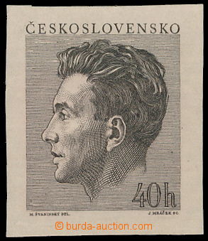 185263 - 1953 PLATE PROOF  Pof.743, Fučík 40h, plate proof - print 