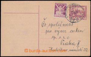 185355 - 1920 CDV10, Hradčany 10h violet with private added print Cu