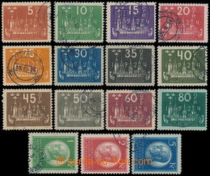 185382 - 1924 Mi.144-158, International Postal Congress; complete use