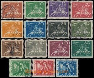 185383 - 1924 Mi.159-173, 50. let UPU; kompletní série, kat. 700€