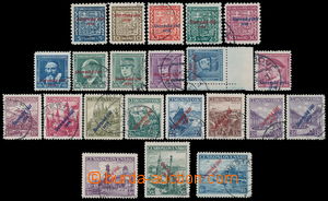 185474 - 1939 Alb.2-22, complete overprint issue, used, 60h blue Šte