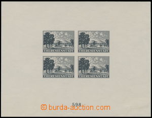 185528 - 1943 Pof.PrA1b, Promotional miniature sheet for Red Cross in