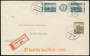 185565 - 1939 1. day Protectorate Bohemia-Moravia,  Reg letter in the