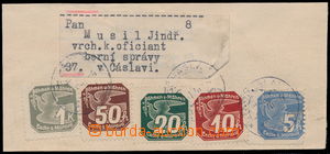 185567 - 1941 přední část adresní novinové pásky s 5-barevnou 