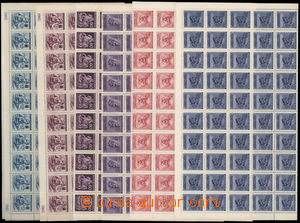 185604 - 1942-43 Pof.100-101, 102, 103-105, ČK III. vydání, Den zn
