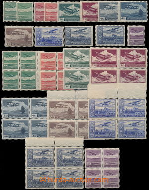 185607 -  comp. of stamps III. air-mail issue, contains i.a. basic se