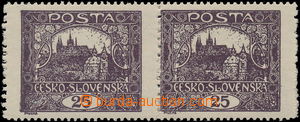 185618 -  Pof.11Fa STk, 25h black-violet, horizontal pair with joined