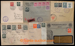 185635 - 1938-1939 comp. 7 pcs of letters, from that 4 pcs of (1x Ex-